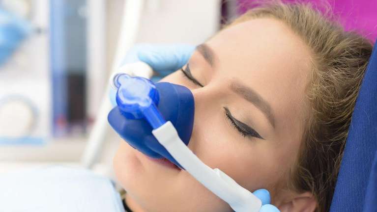 woman in sedation